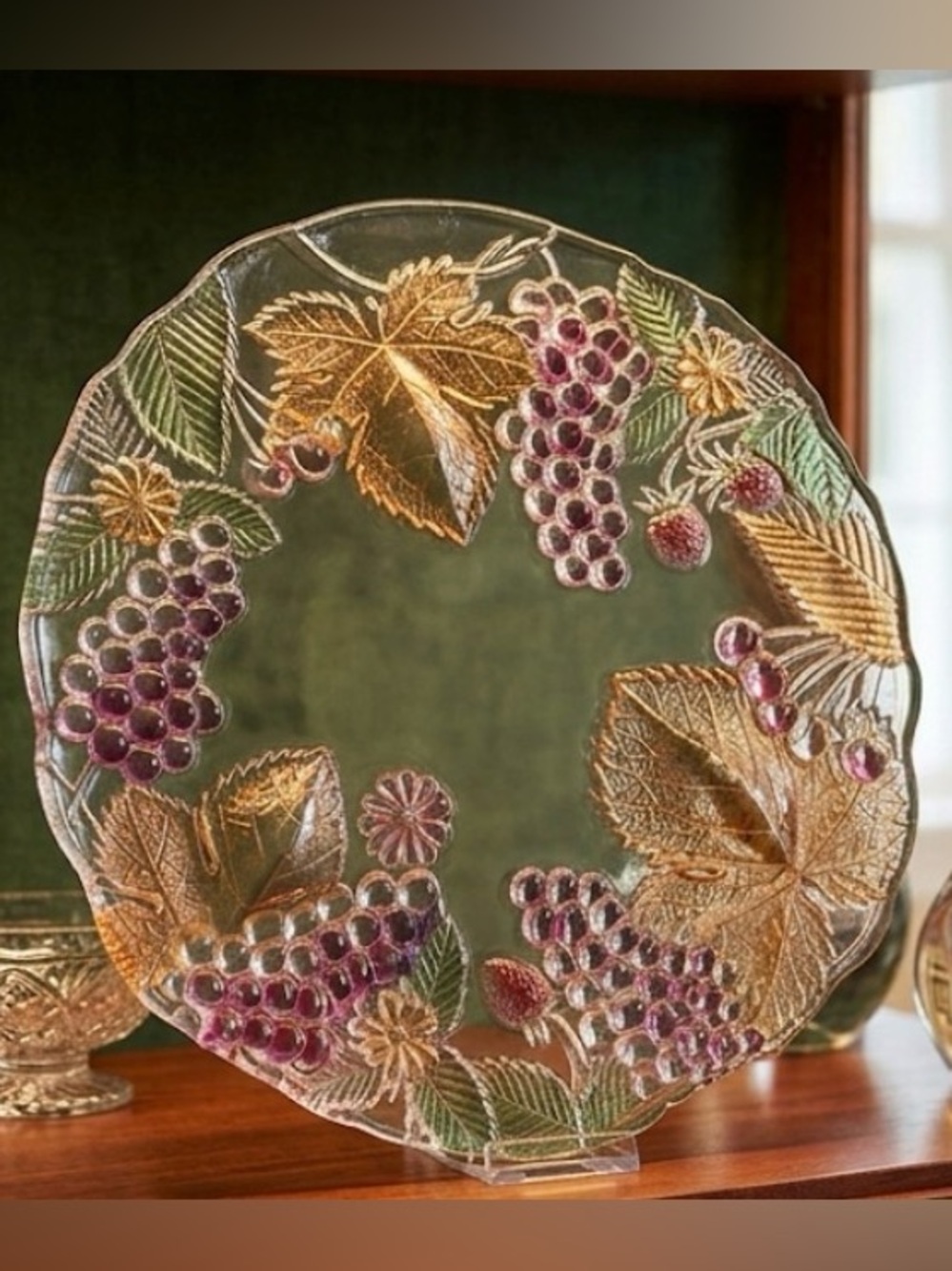 Vintage Mikasa Savoir Vivre Crystal Fruit Platter